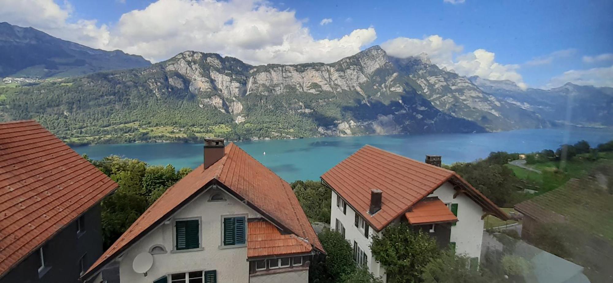 Apartment Panorama Am Walensee In Neubau-Villa Obstalden エクステリア 写真