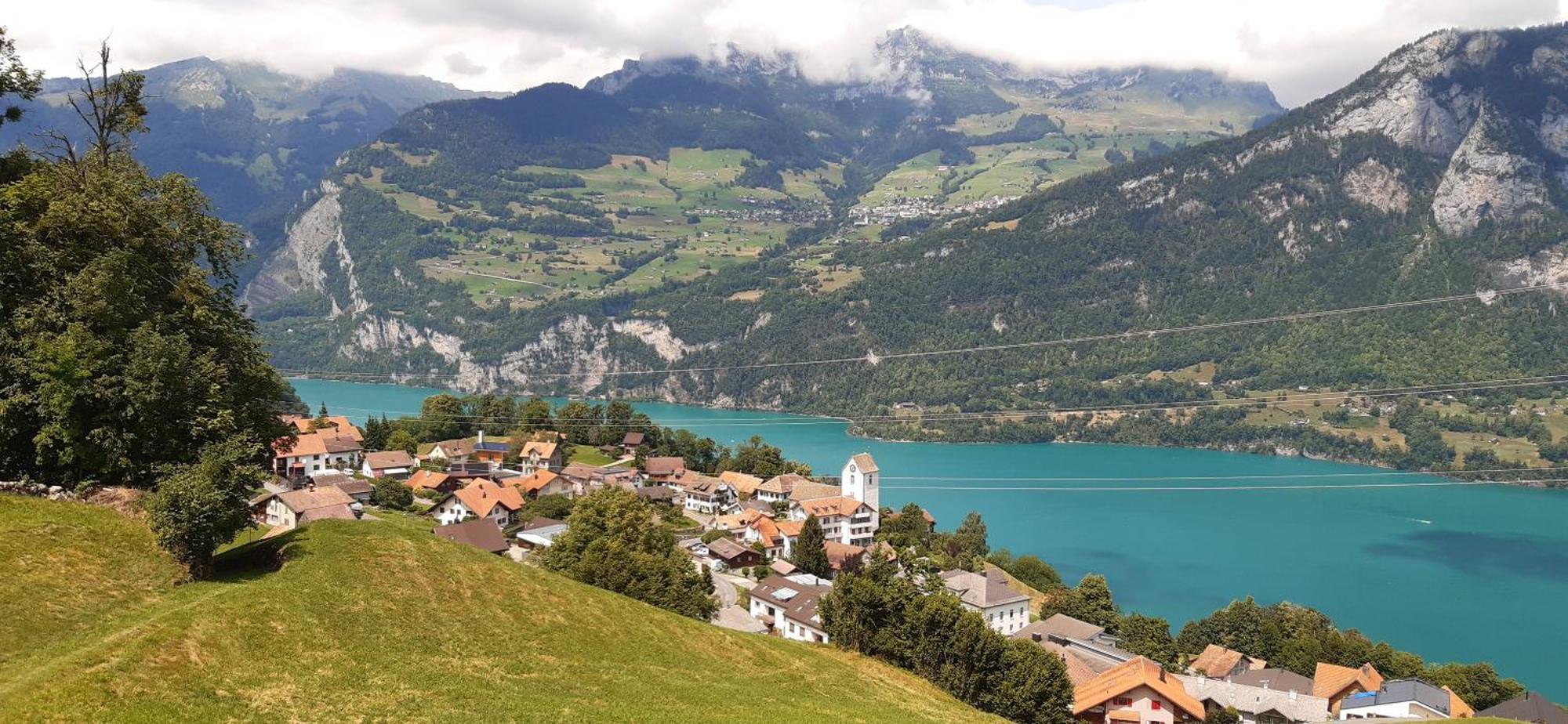 Apartment Panorama Am Walensee In Neubau-Villa Obstalden エクステリア 写真
