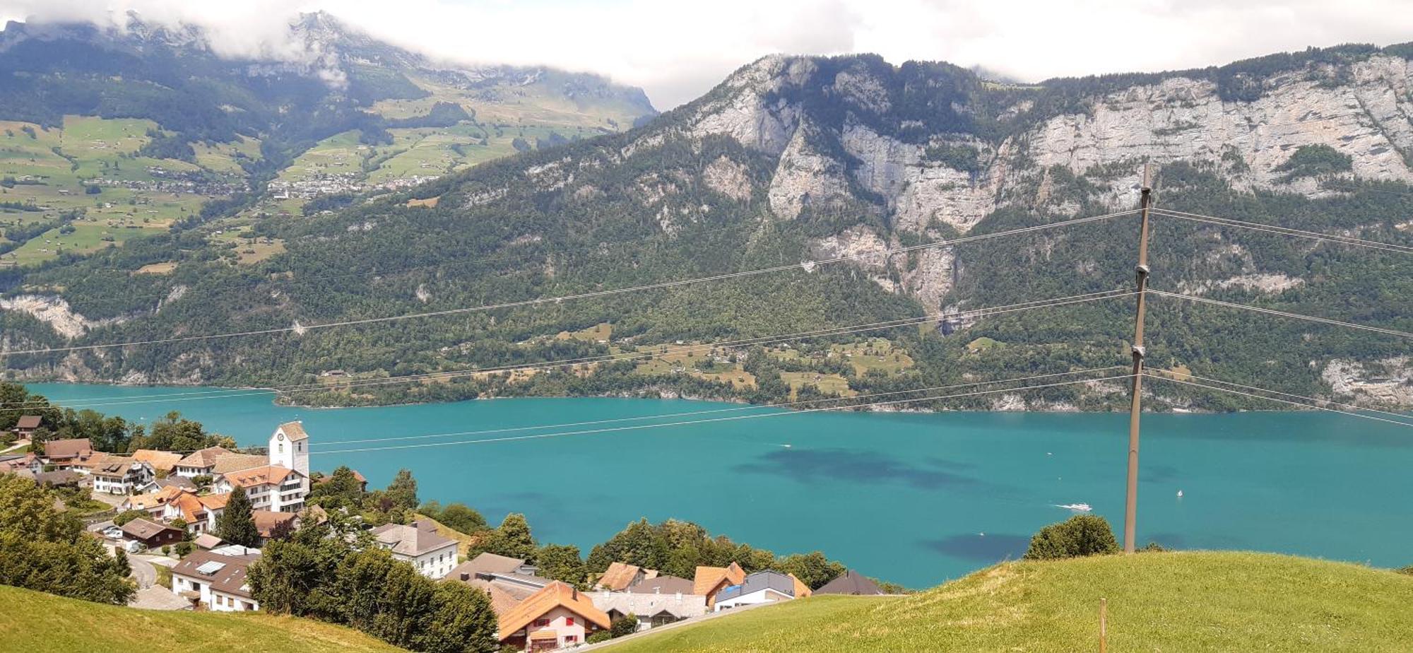 Apartment Panorama Am Walensee In Neubau-Villa Obstalden エクステリア 写真