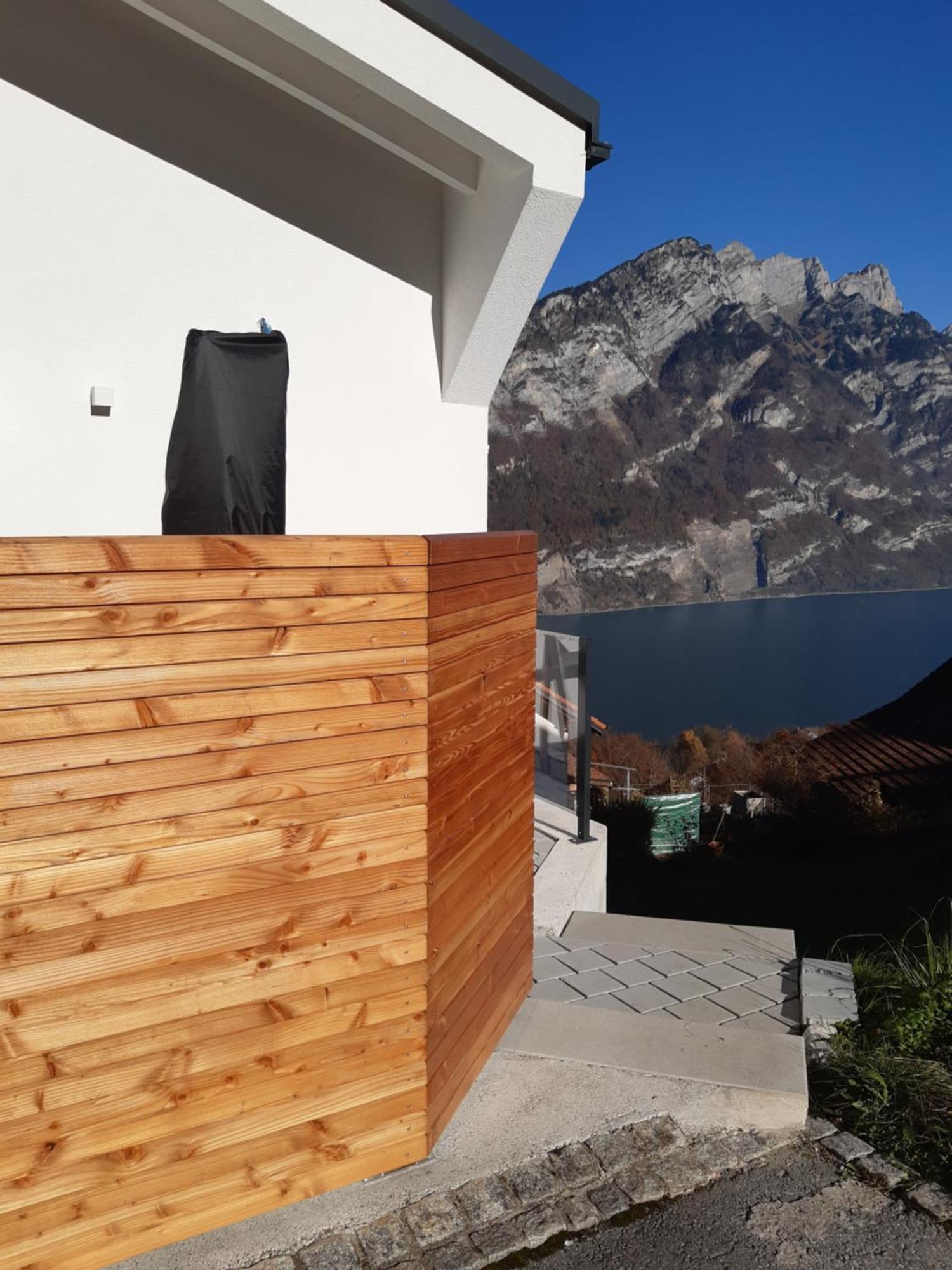 Apartment Panorama Am Walensee In Neubau-Villa Obstalden エクステリア 写真