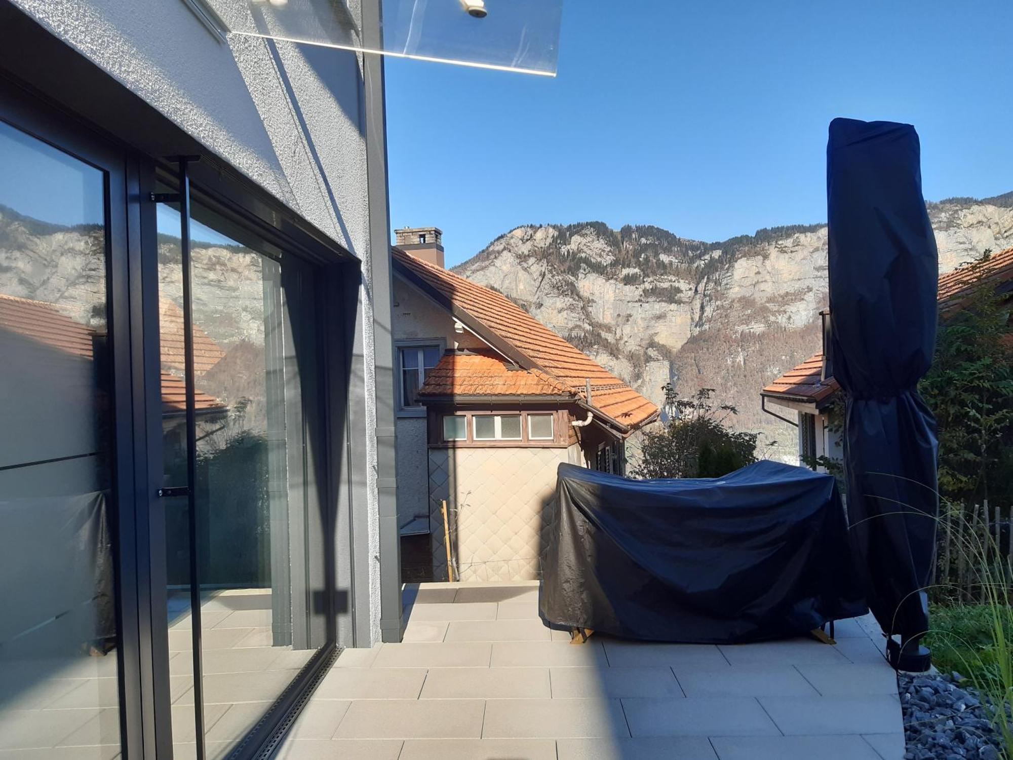 Apartment Panorama Am Walensee In Neubau-Villa Obstalden エクステリア 写真